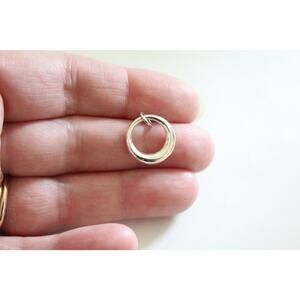 Sterling Silver Small Hollow Form Circle Pendant